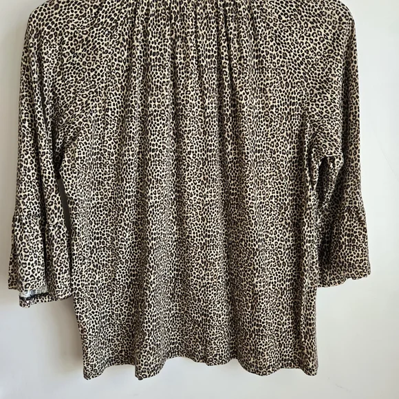 Michael Kors Animal Print Top Size L - Picture 6 of 6